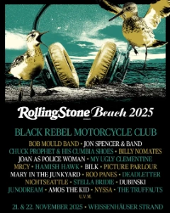 Rolling Stone Beach 2025 lineup poster.