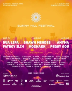 Sunny Hill Festival 2025 lineup poster.