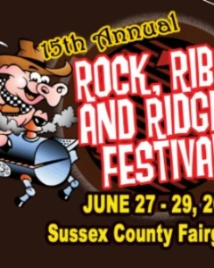 Rock, Ribs, & Ridges Festival 2025 lineup poster.