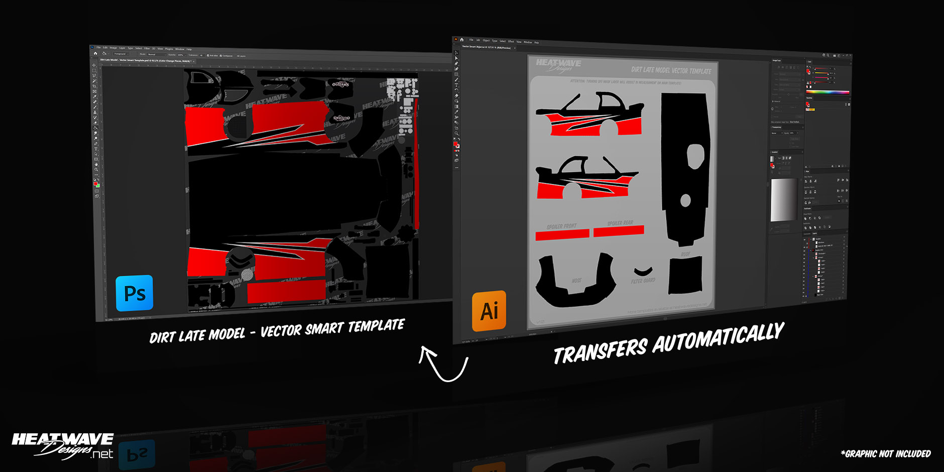 Dirt Late Model - Vector Smart Template