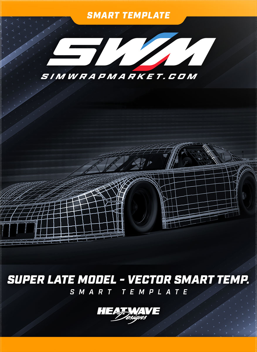 Super Late Model - Vector Smart Template
