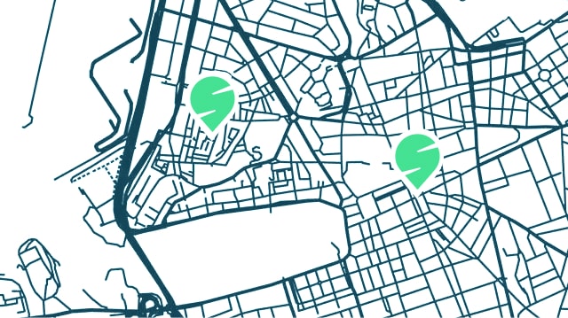 Plan ville pour exemple trajet