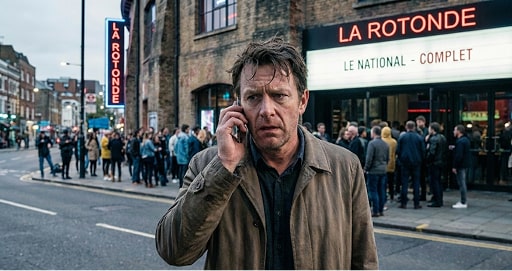 Homme inquiet au téléphone