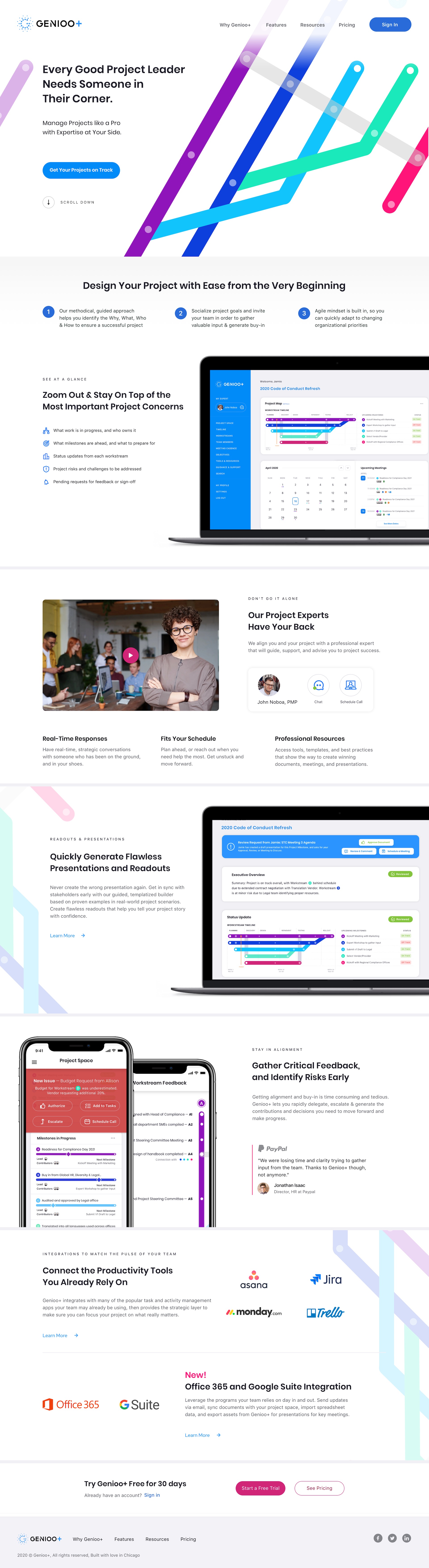 Genioo Product Landing Page