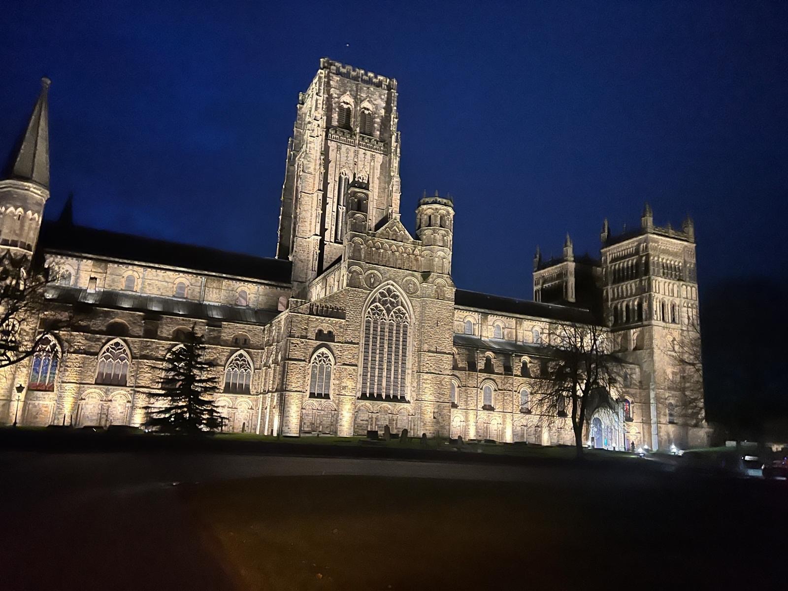 Durham Cathedral at night