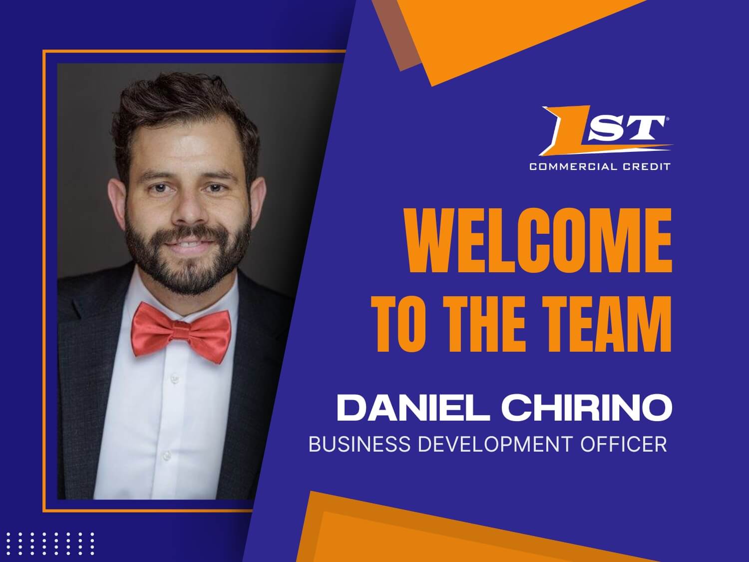 new team member Daniel Chirino Business Development Officier