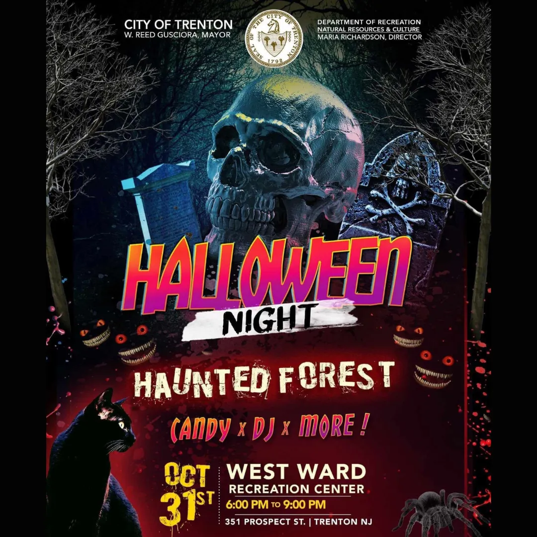 Halloween Night Haunted Forest