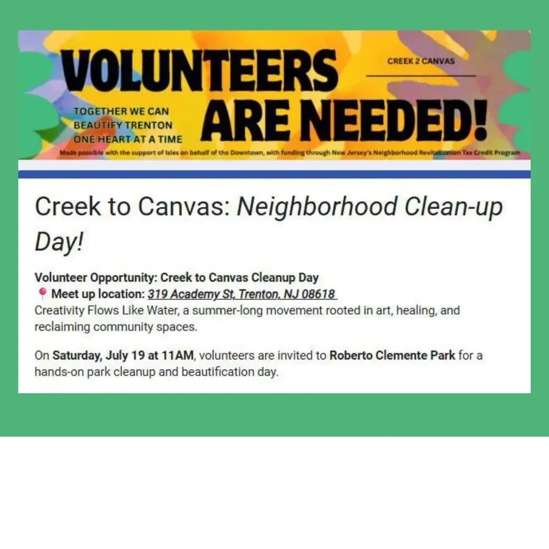 Creek to Canvas Neighborhood Clean-Up