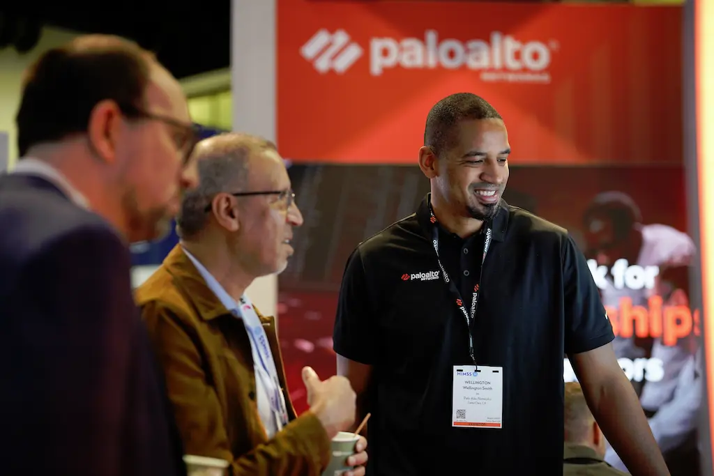 Event coverage of Palo Alto's work at the HIMSS expo in Las Vegas.
