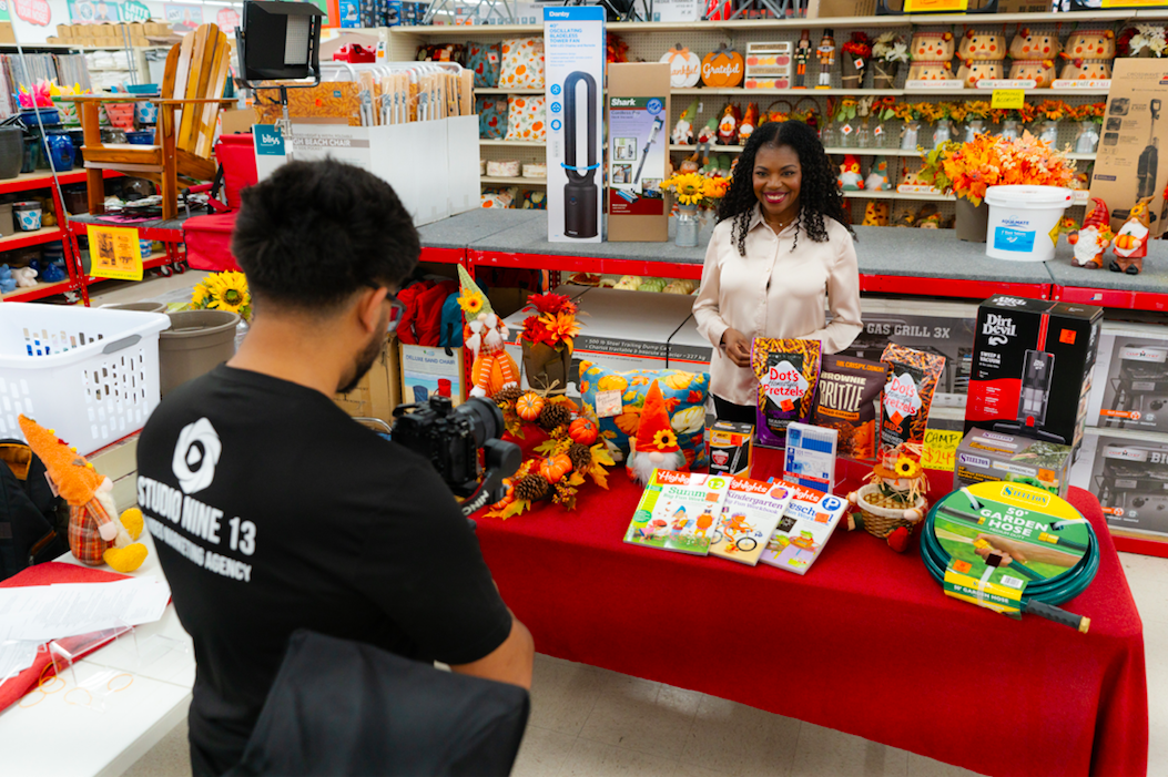 A behind-the-scenes look at a commercial shoot produced by Studio Nine 13.