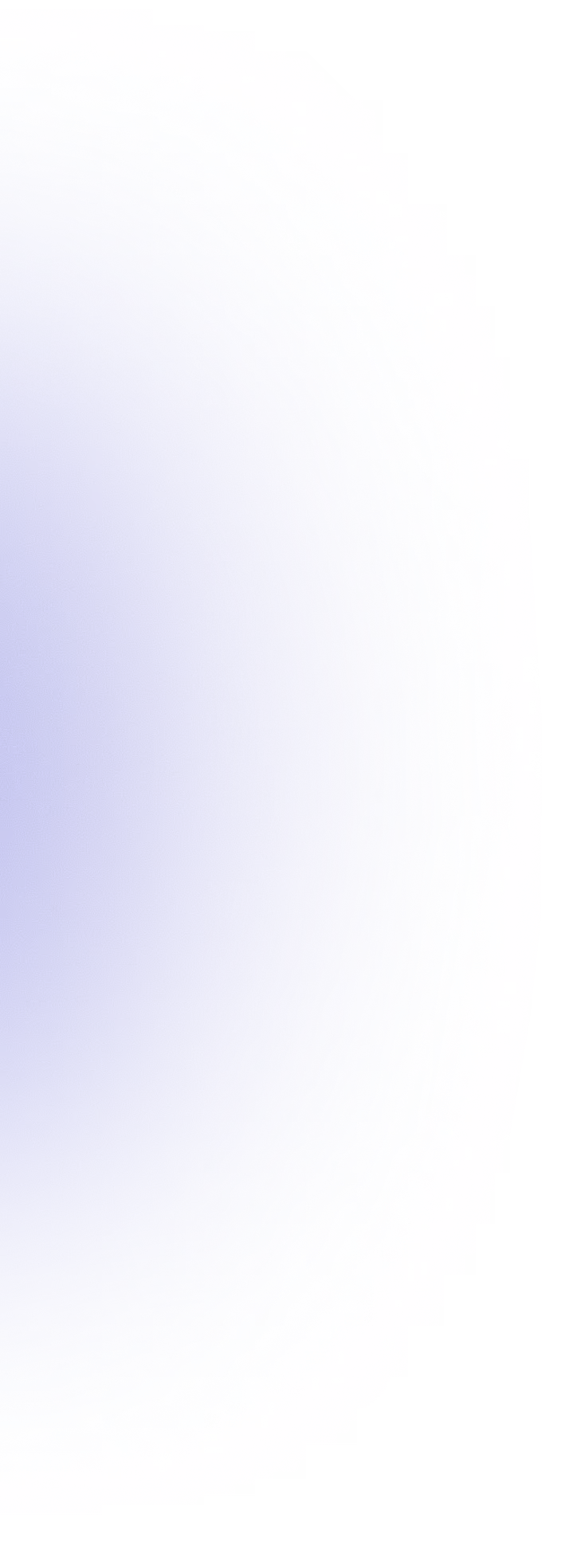 Blue circular gradient with a soft glow effect.