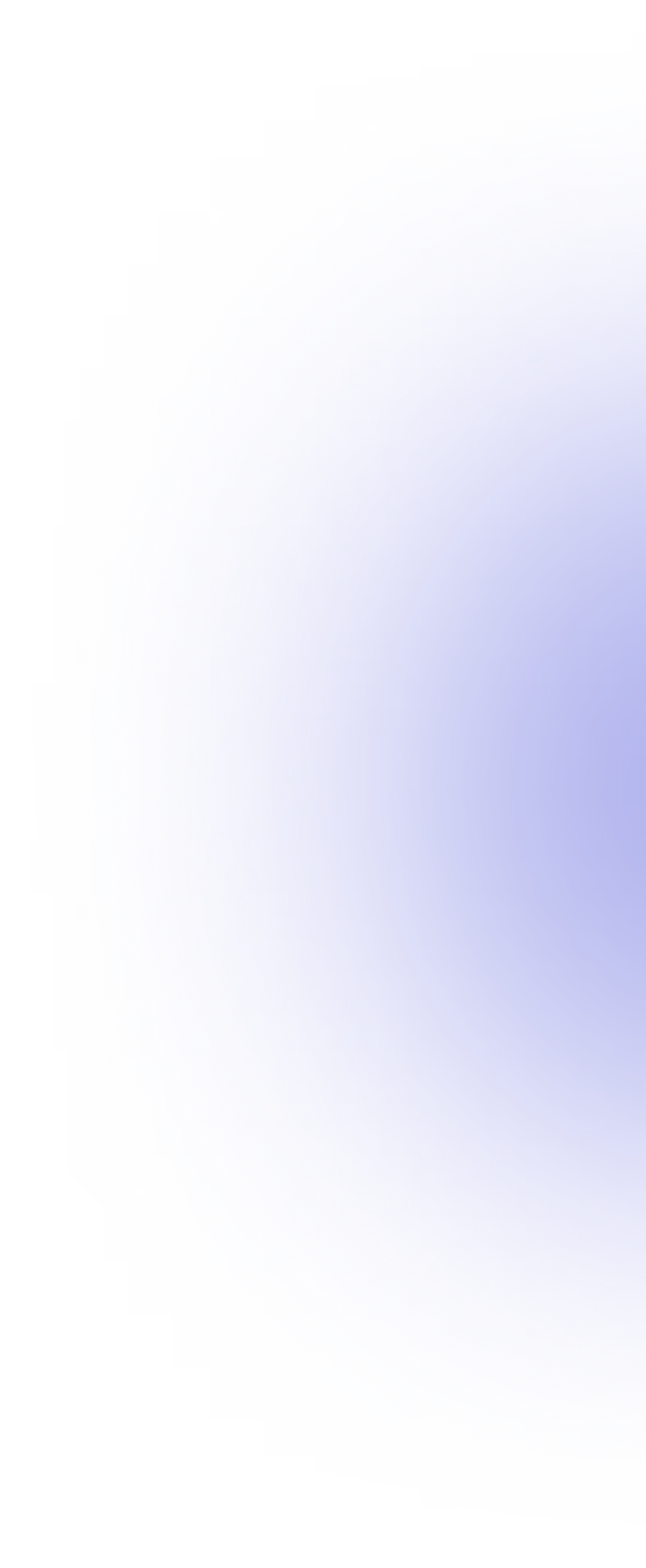 Blue circular glow with gradient halo effect on a transparent background.