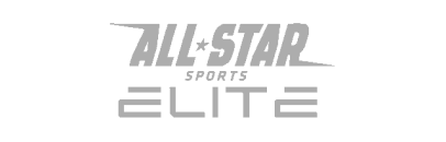 Logo displaying the text All Star Sports Elite in stylized font on a black background.