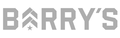 Barry's logo with stylized arrows pointing upward as part of the letter A and a star below.