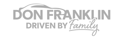 Don Franklin Driven By Family Logo and text