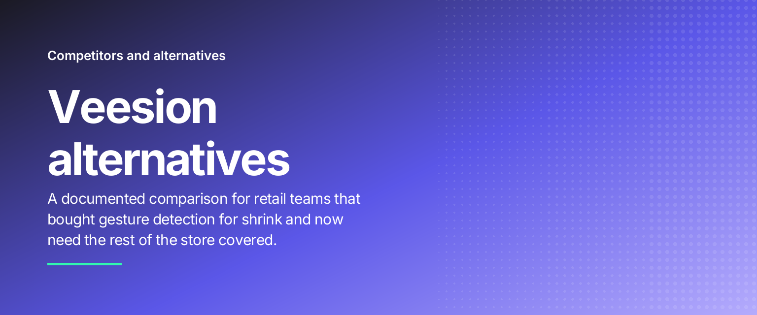 Veesion alternatives: A documented comparison for retail teams that bought gesture detection for shrink and now need the rest of the store covered