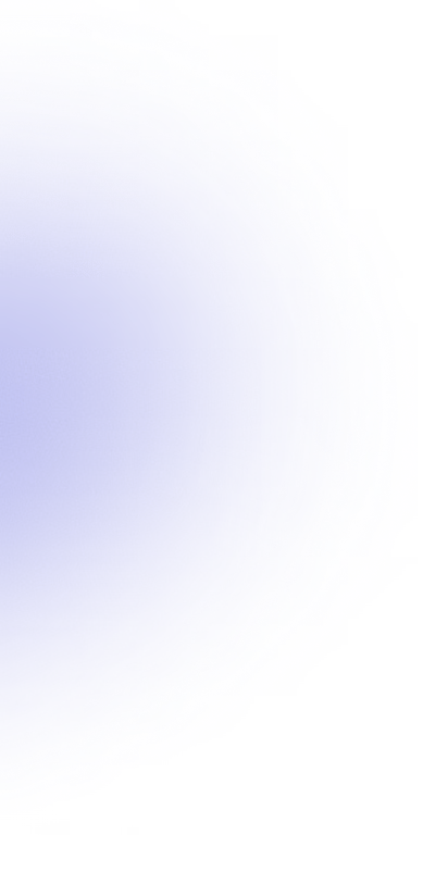 Blurred blue circular shape with gradient edges on a transparent background.