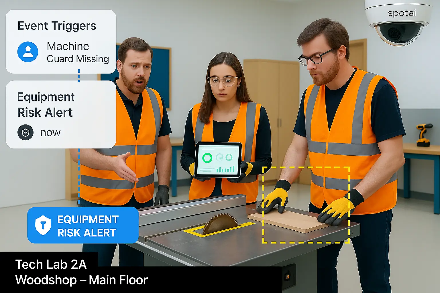 How Schools Can Prevent Contact with Objects and Equipment Accidents Using AI Video Analytics