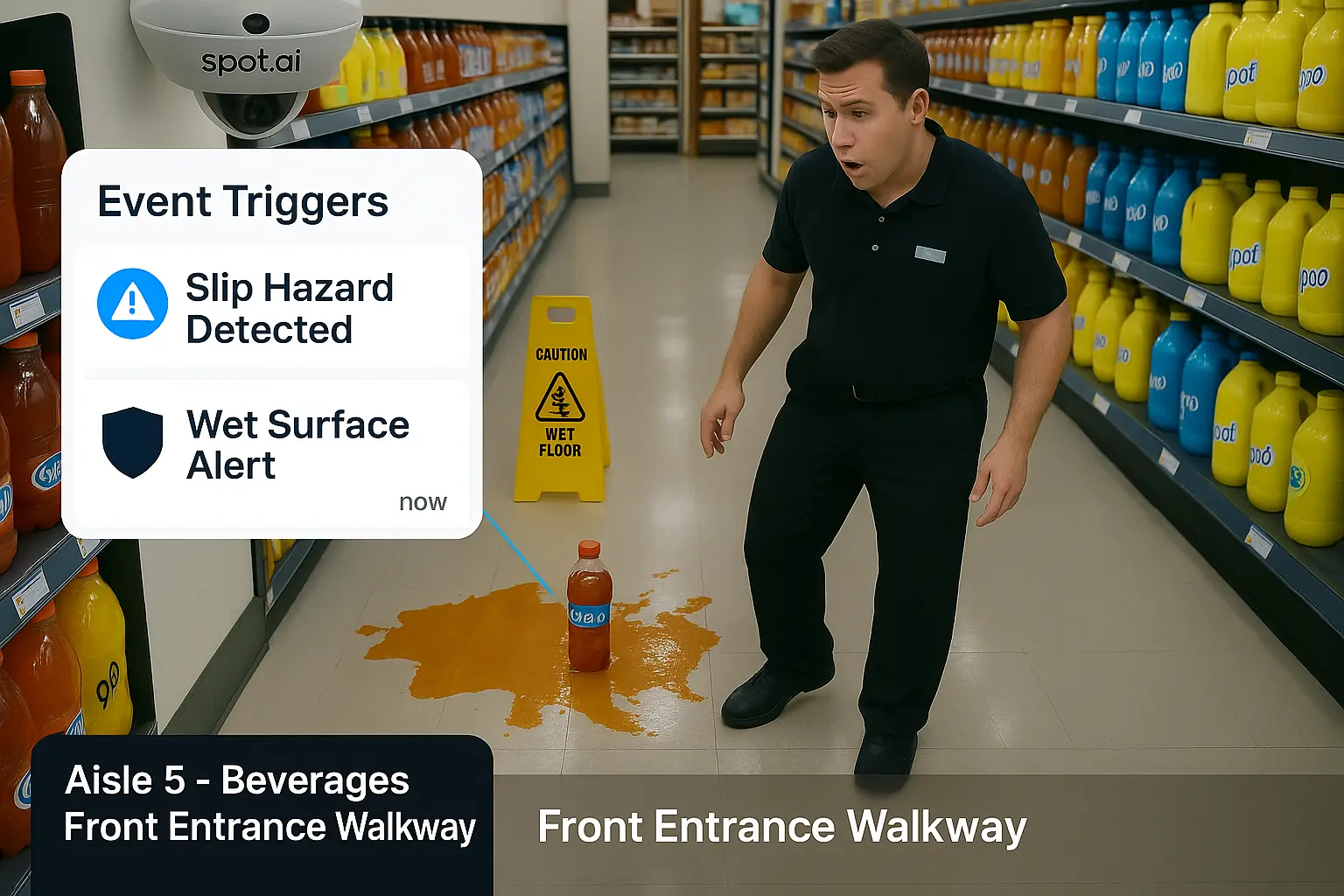 How Video Intelligence Reduces Slips, Trips, and Falls in Retail Stores