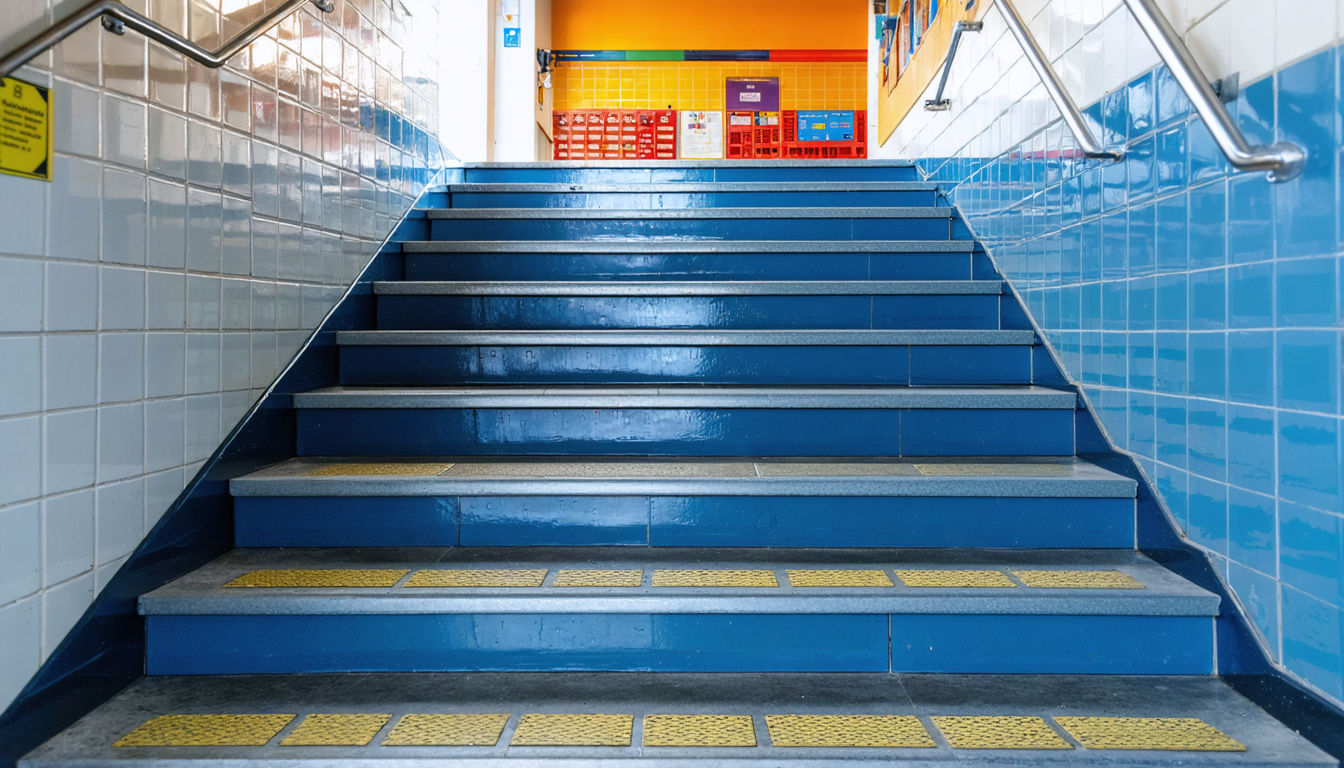 Unsafe Practices on Stairs, Platforms, or Steps