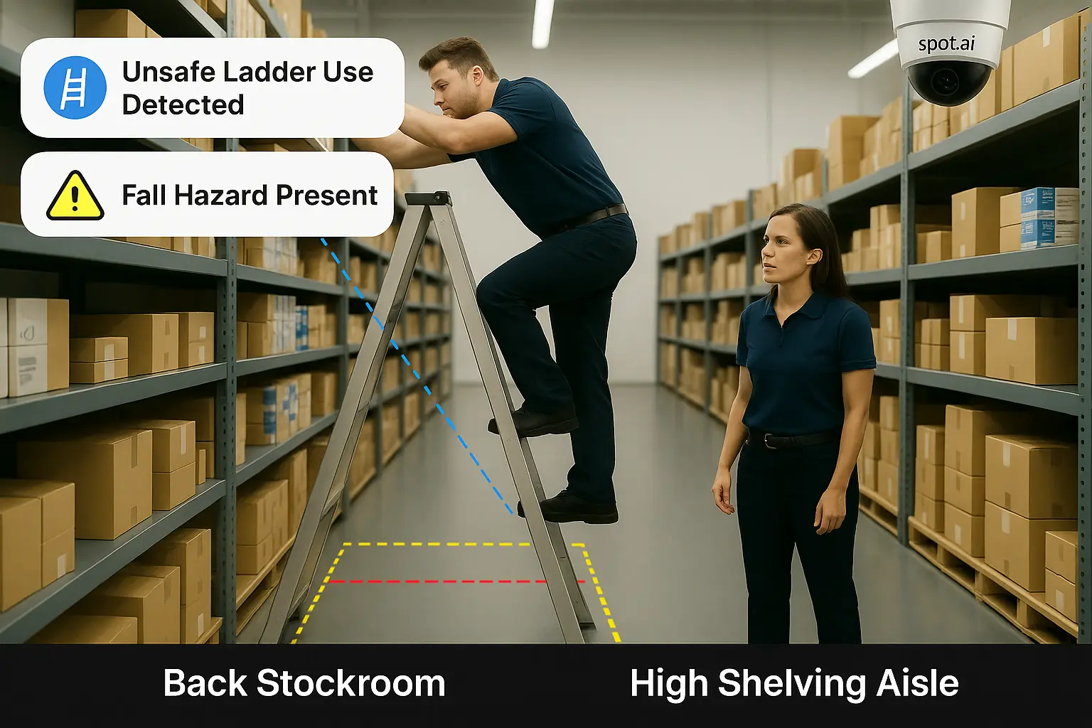 Preventing Falls from Elevation in Retail: How AI Video Analytics Reduce Injuries and Costs