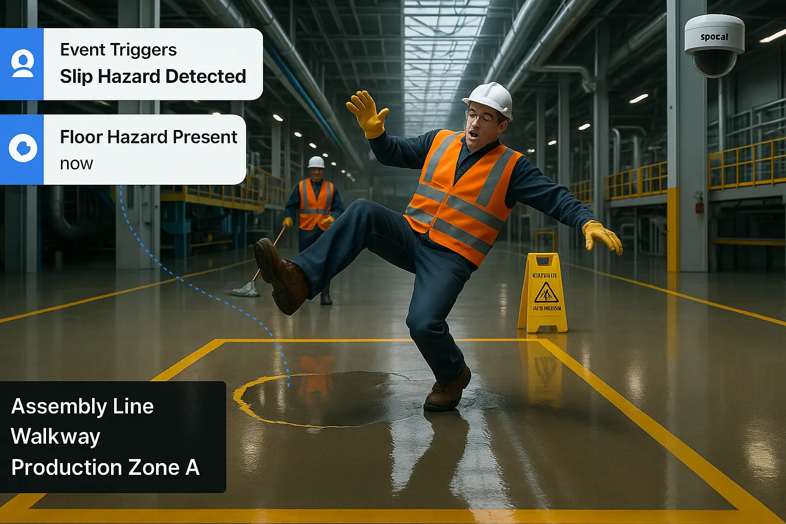 Slips, Trips, and Falls in Manufacturing: How AI Video Analytics Prevent Injuries and Cut Costs