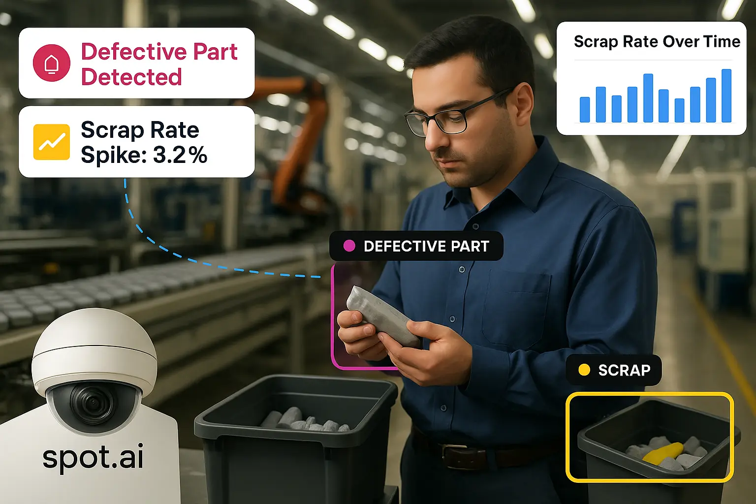Reducing Scrap Rates with Intelligent Video Analytics