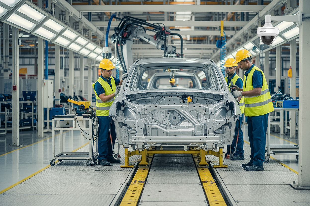 3 common injuries in motor vehicle manufacturing—and how Video AI reduces risk