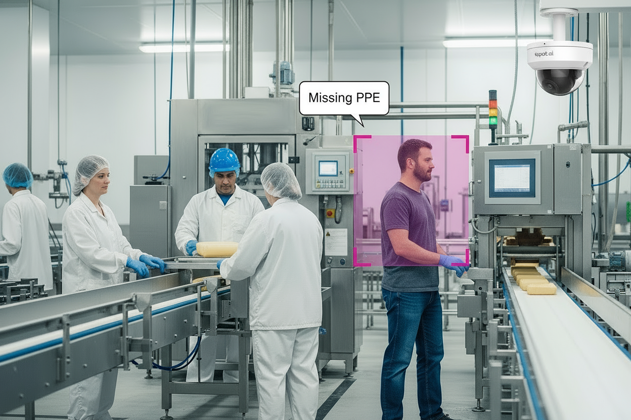 Reduce workplace injuries in food manufacturing: how Video AI helps cut the top four injury types