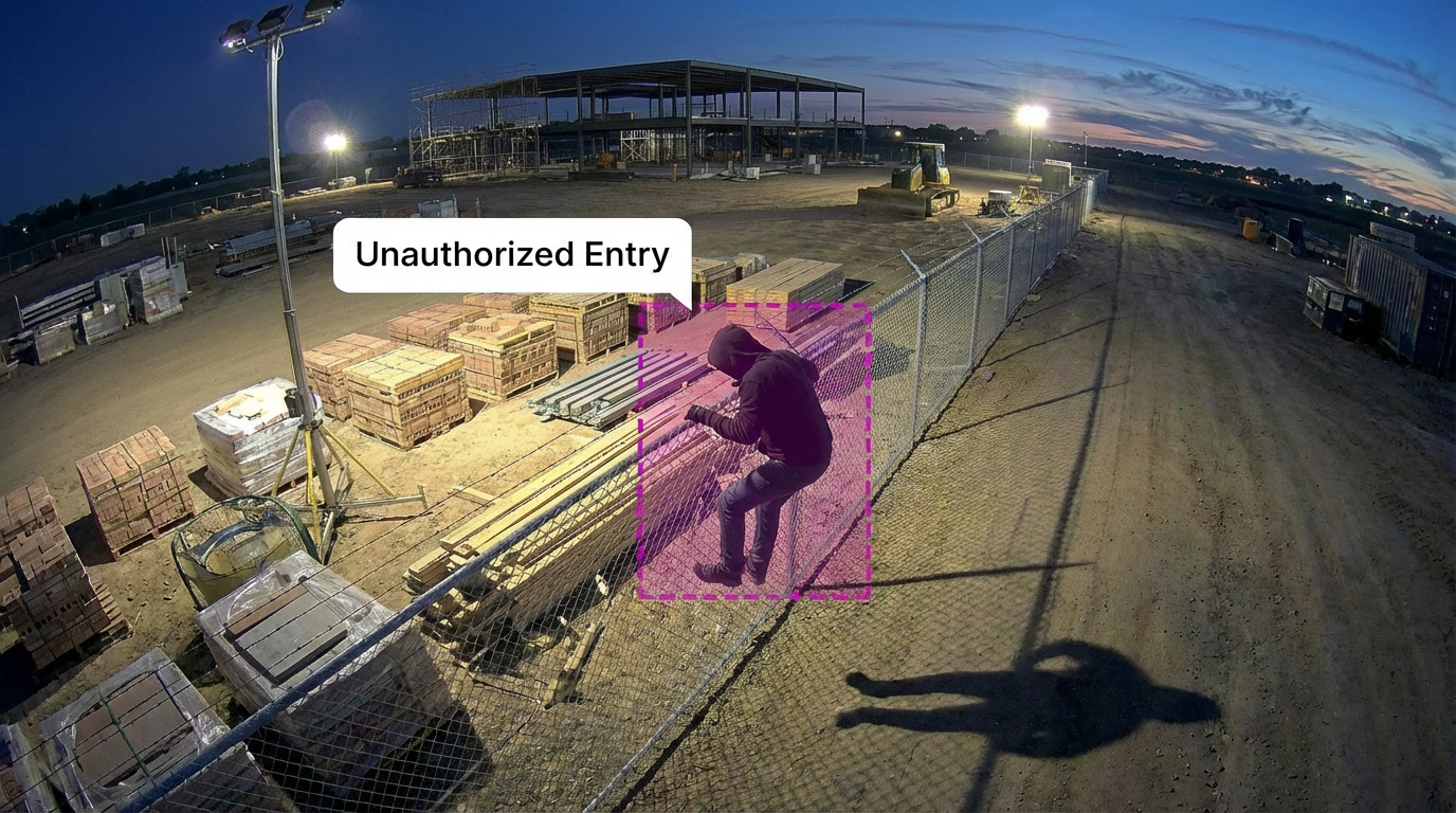 How to set up active deterrence workflows for construction perimeter protection