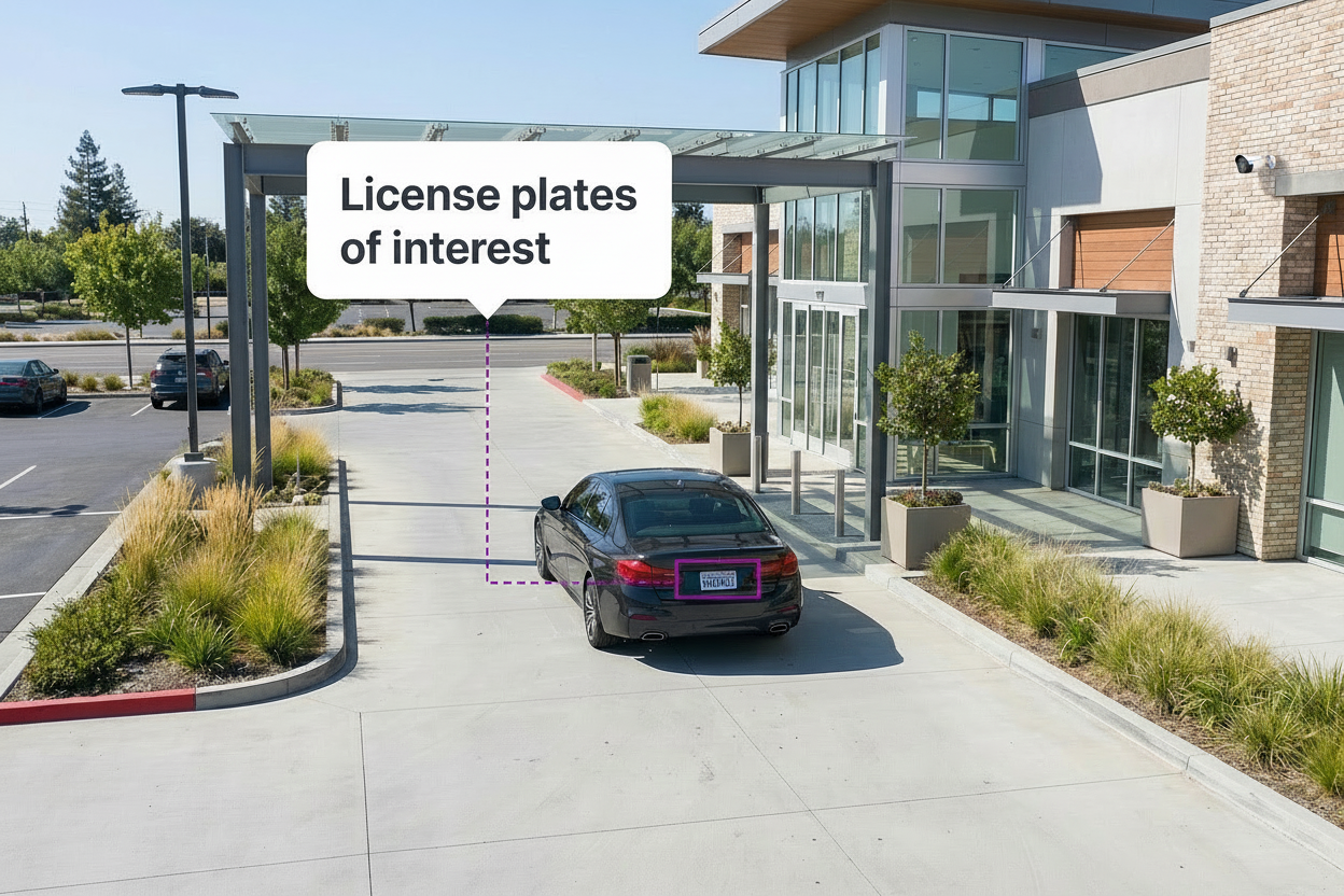 How to use license plates of interest to track repeat offenders in retail