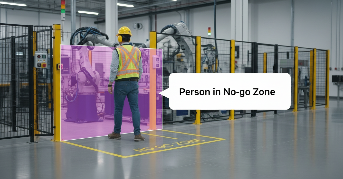 How to monitor for unauthorized personnel in restricted manufacturing zones