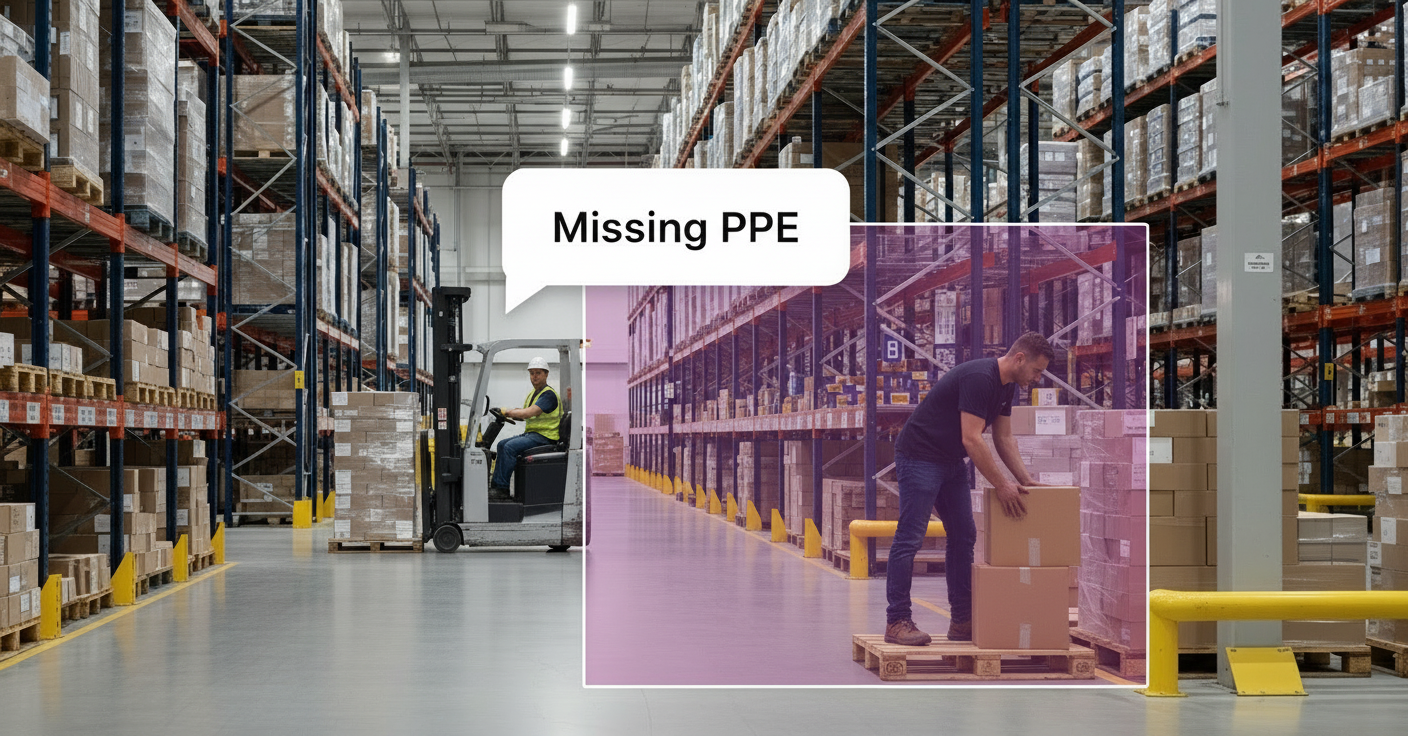 Monitoring warehouse SOP compliance for big box retailers with video AI