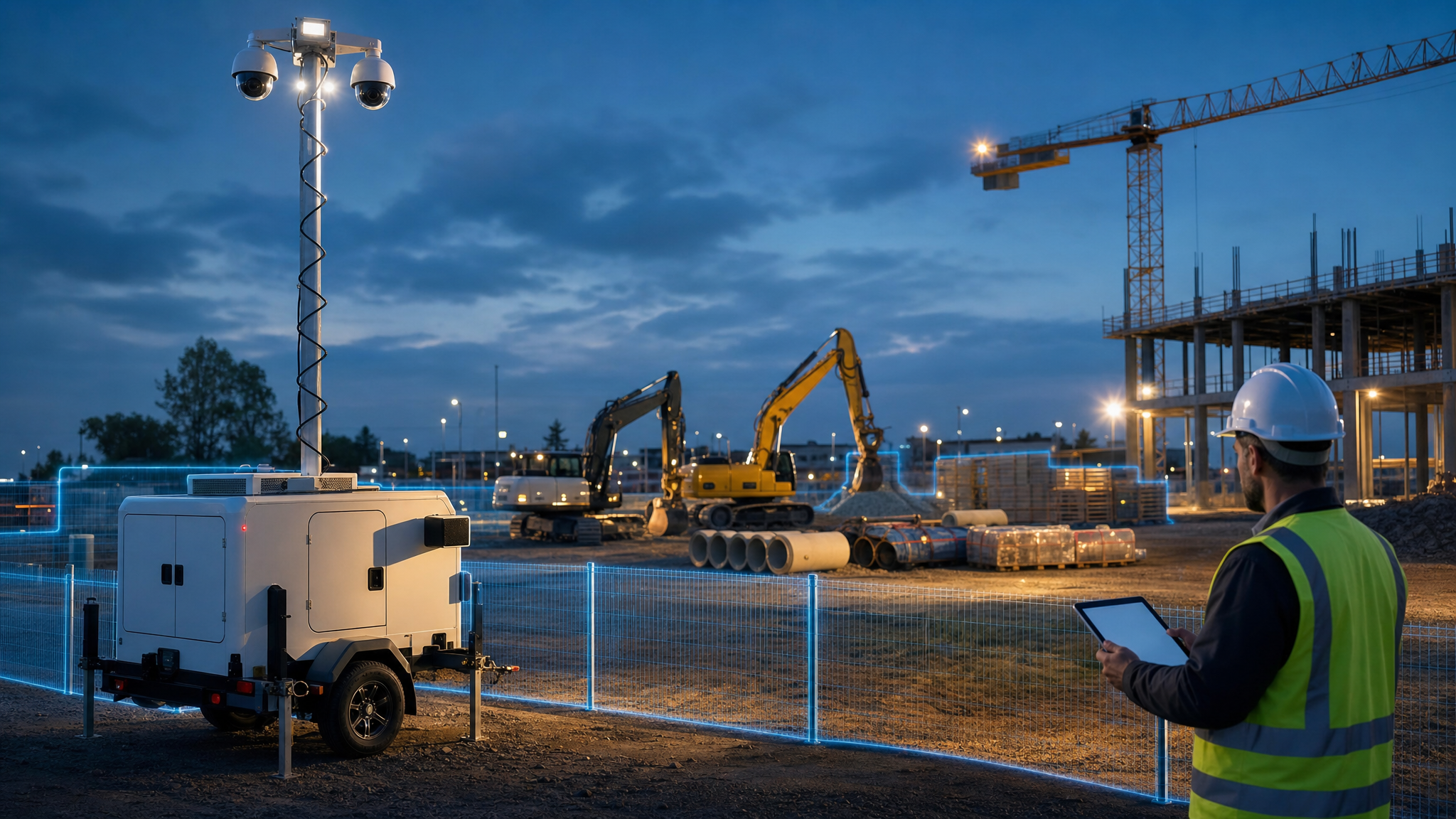 Mobile Surveillance Trailers: Cost & ROI for Construction