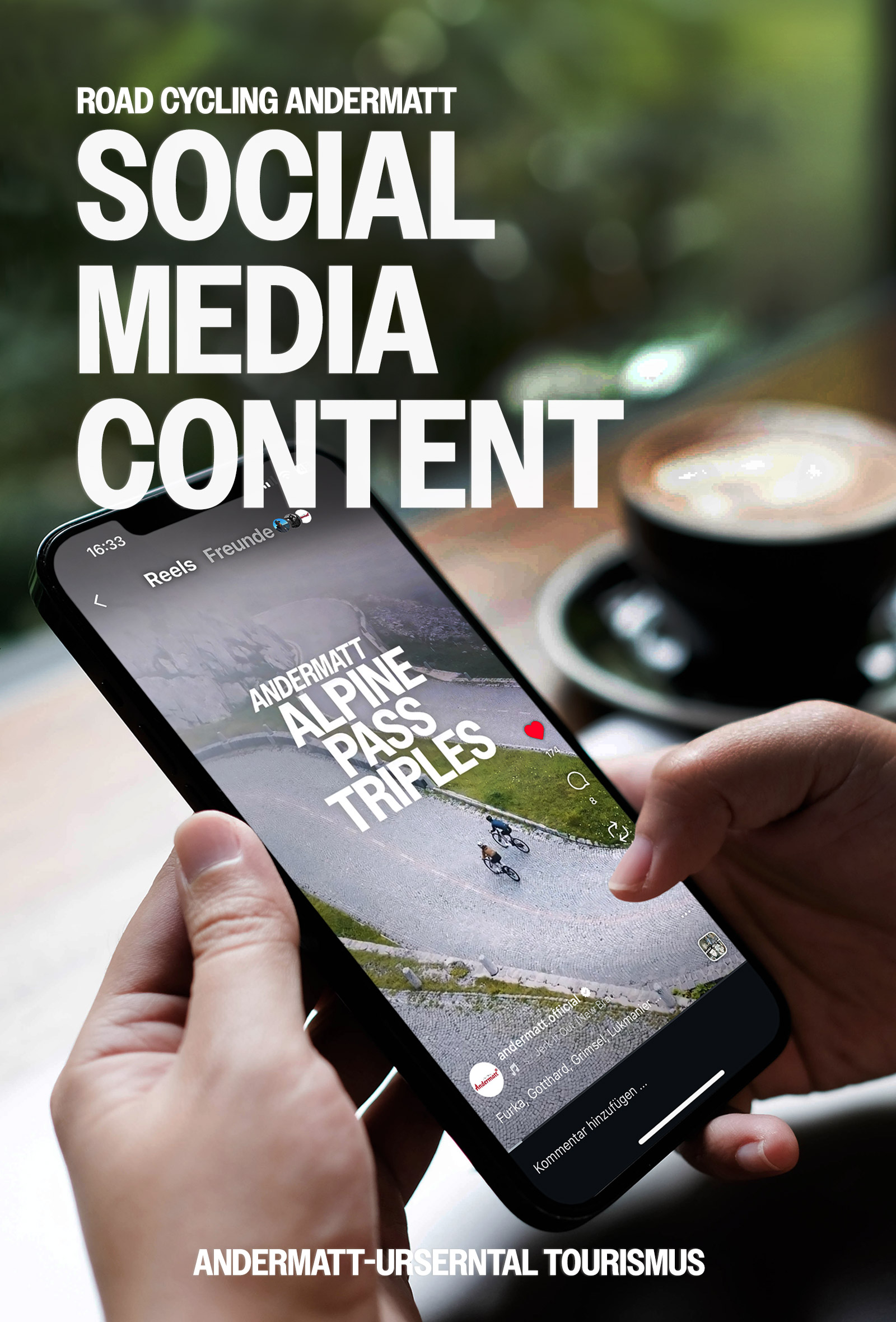 Social Media Content Road Cycling Andermatt