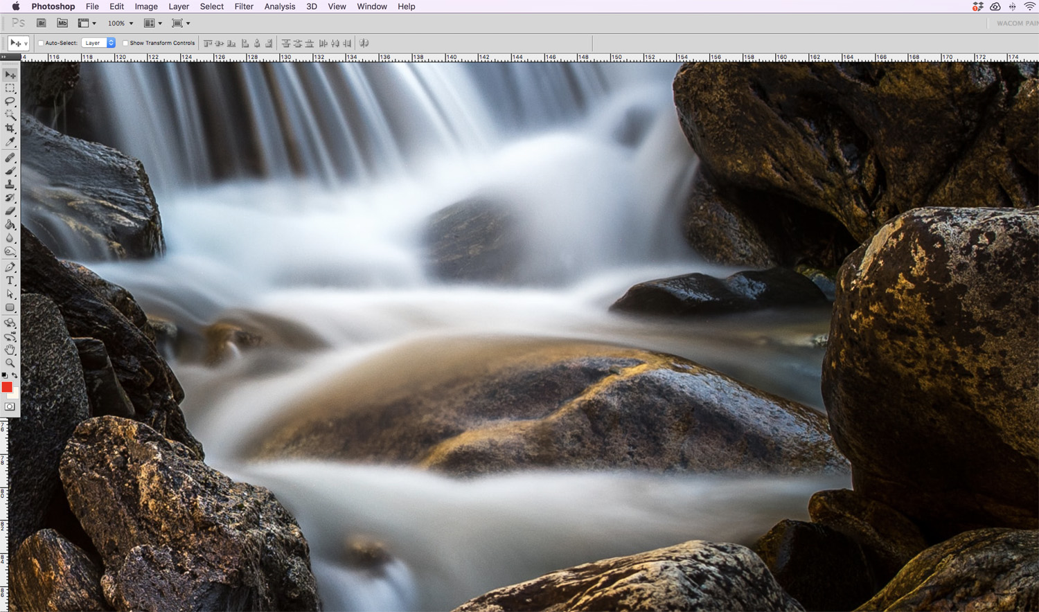 Adobe Photoshop waterfall