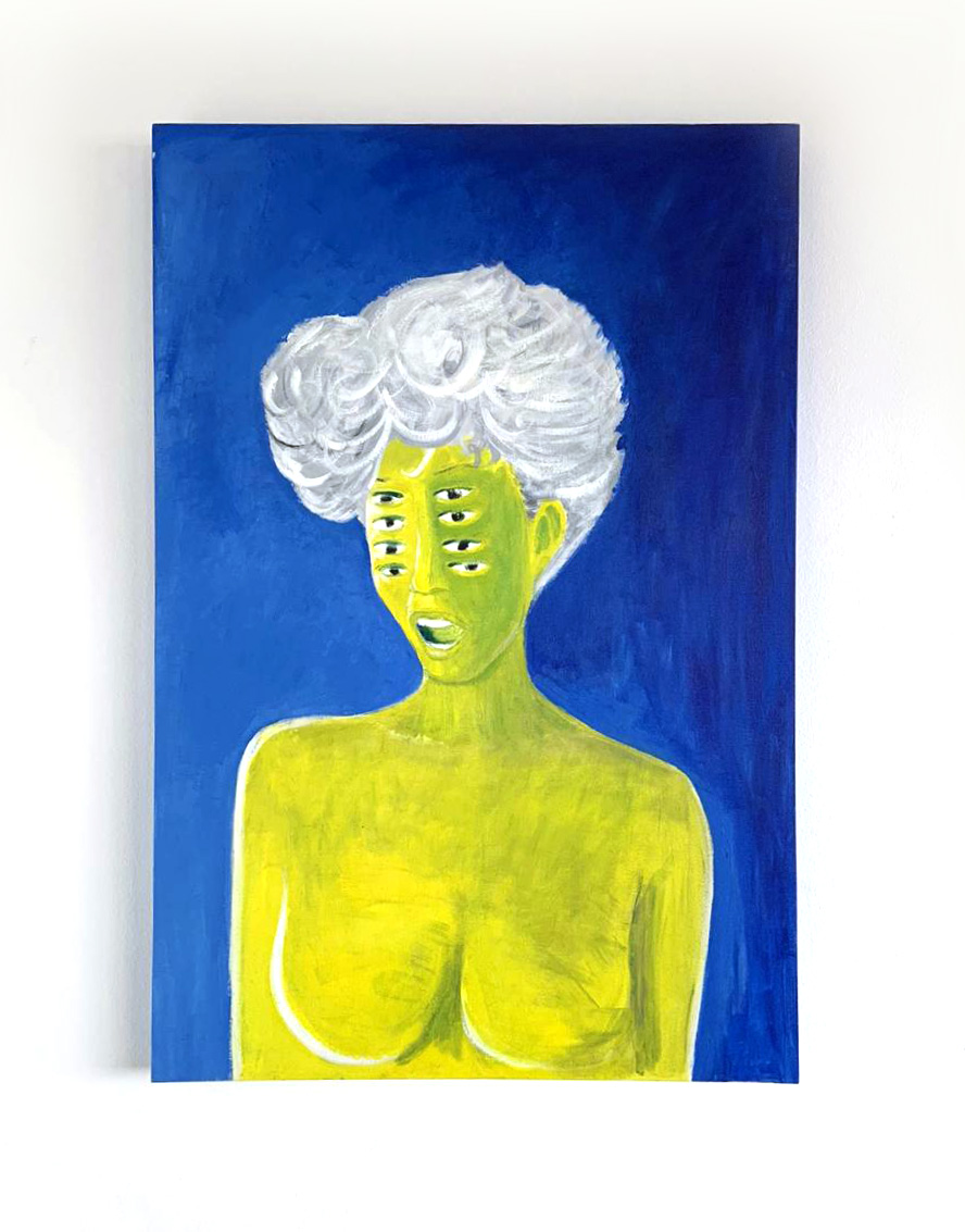 Imagination Queen, acrylic on canvas painting by Marcos Felipe
