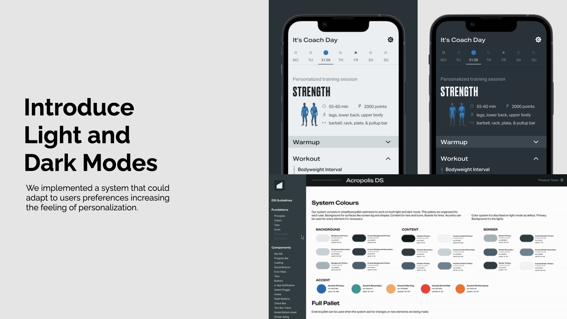 Light and Dark Modes — system colours