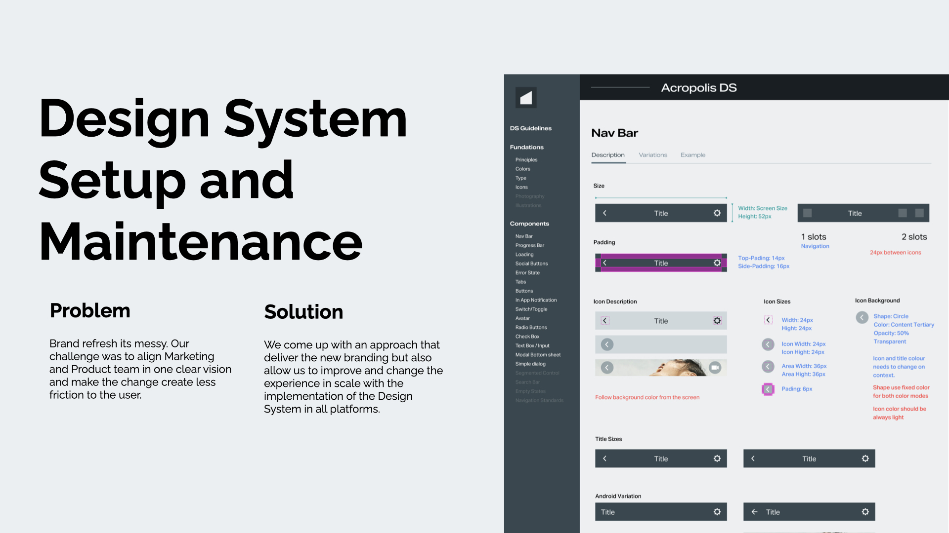 Design System Setup and Maintenance — Acropolis DS