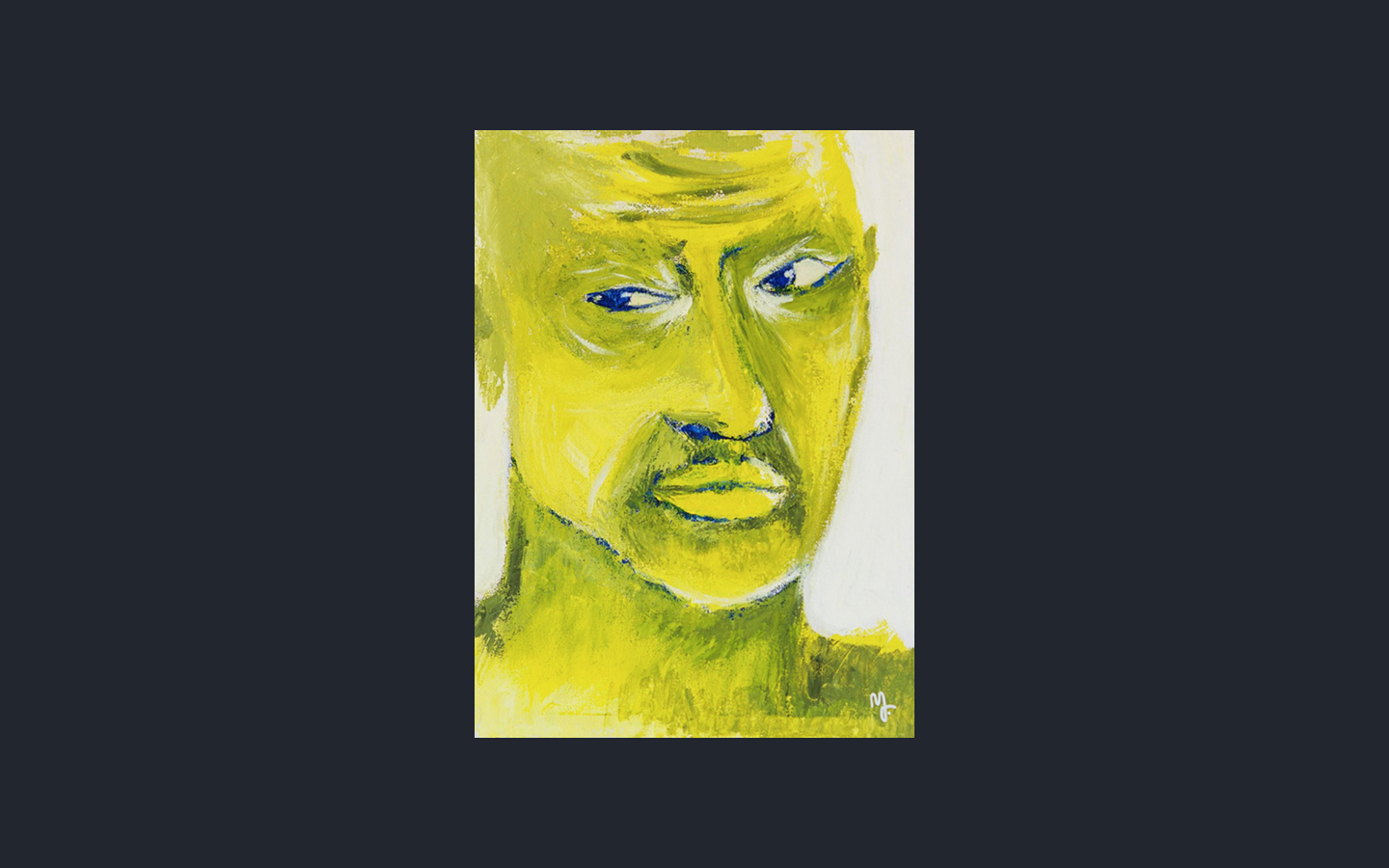 Tucumã, acrylic on canvas painting by Marcos Felipe