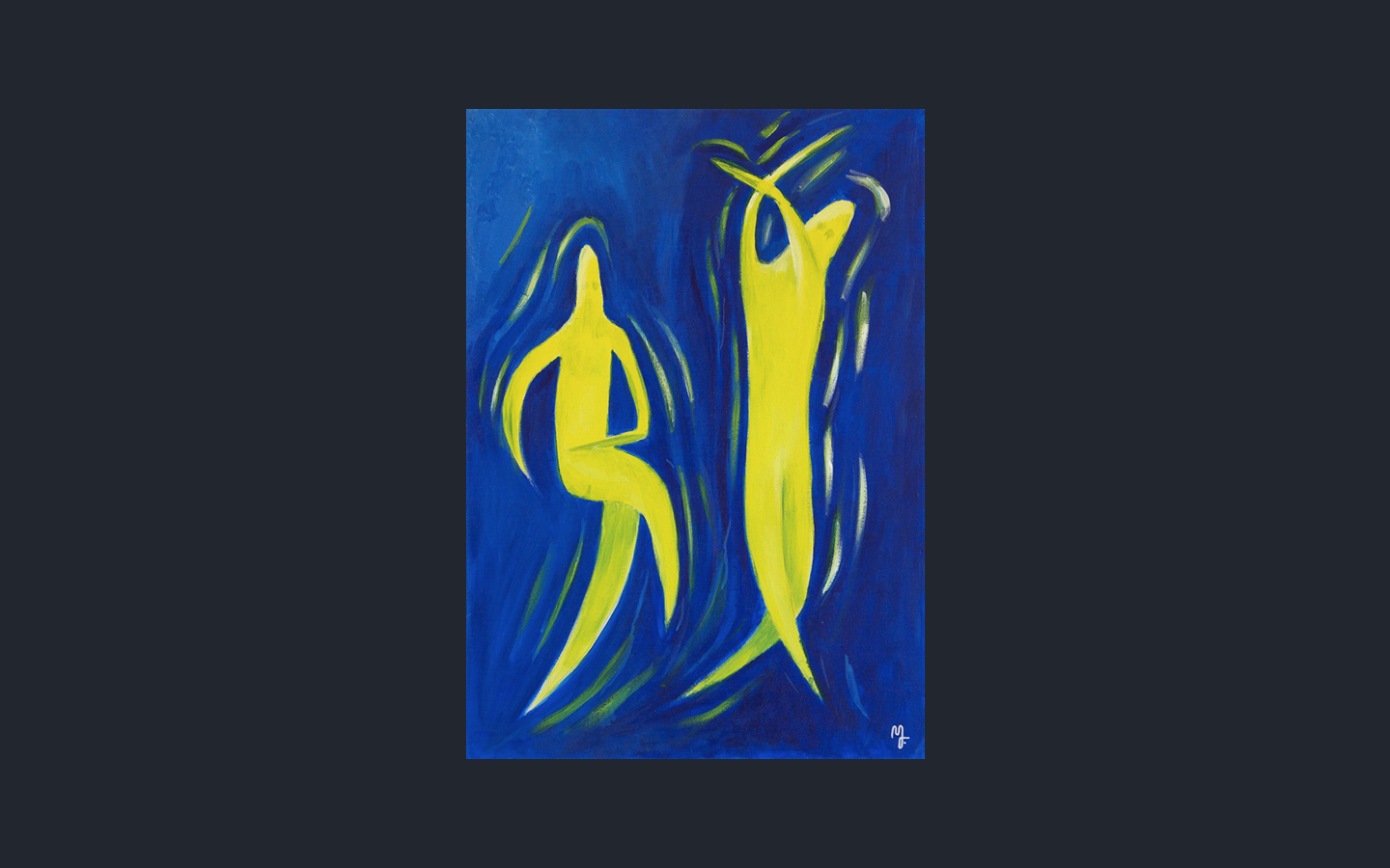 Shadow II, acrylic on canvas painting by Marcos Felipe