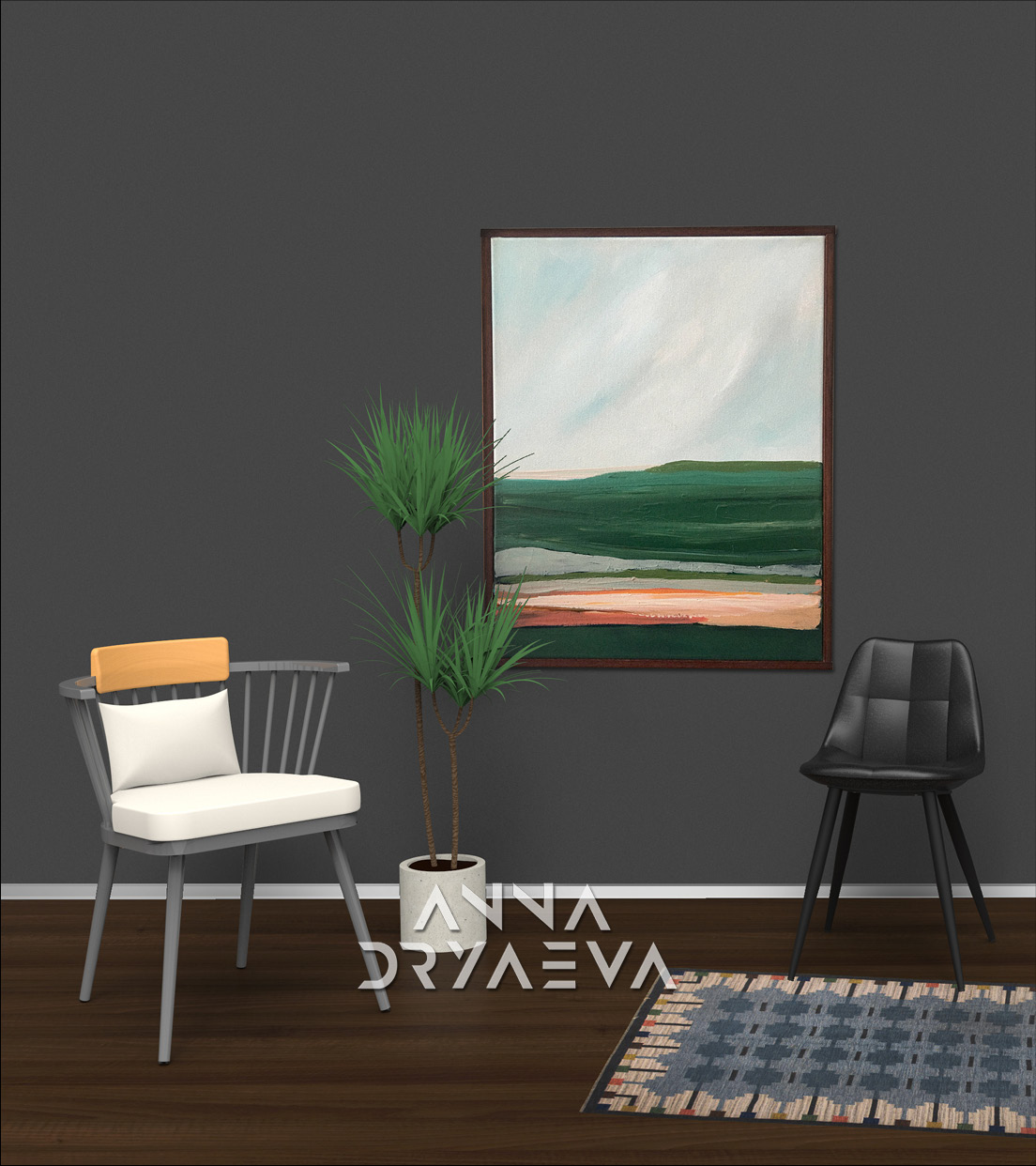3d modelled chairs