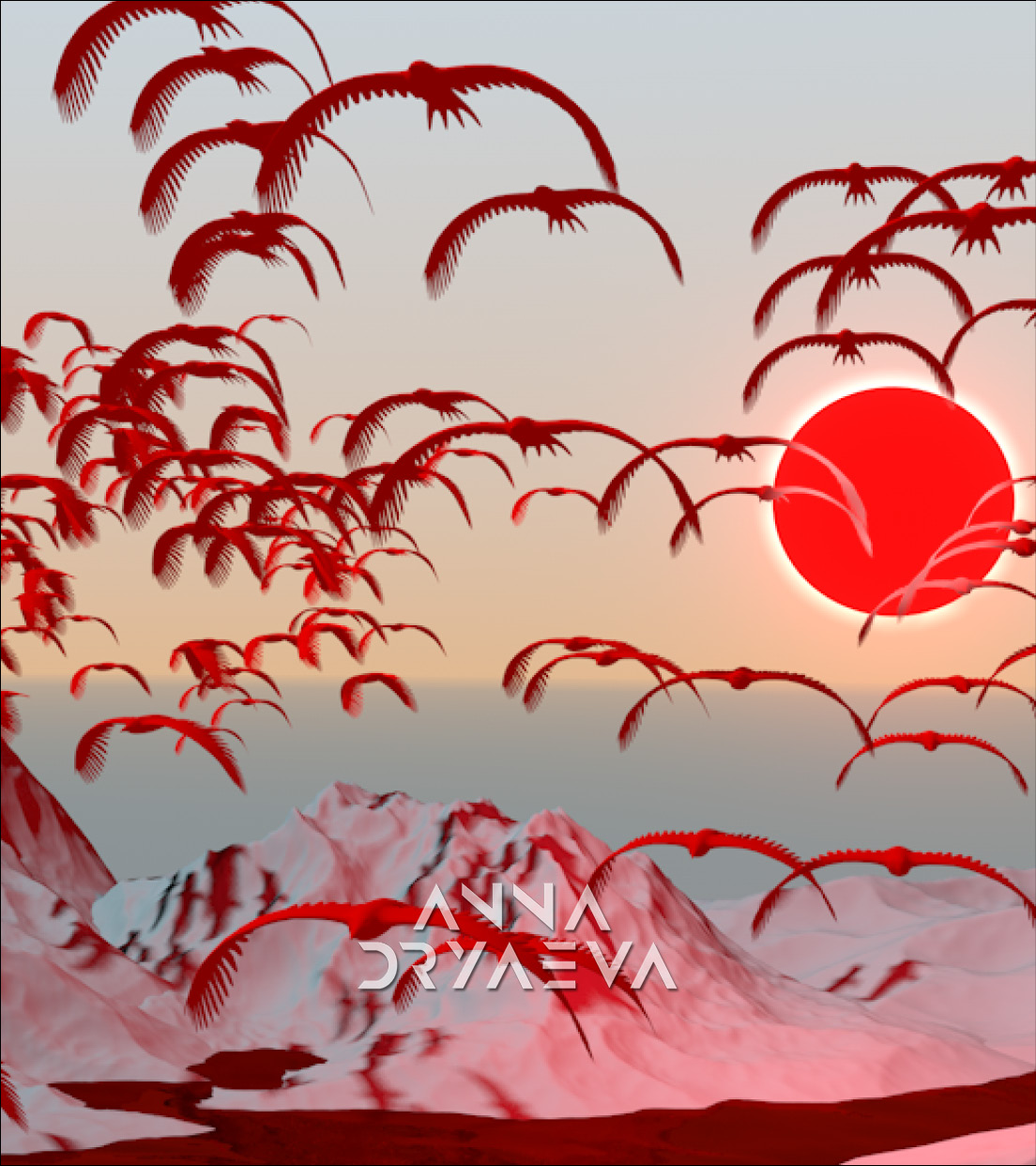 3d modelled bird