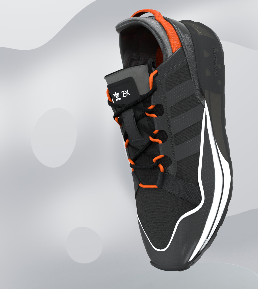 3d shoe rendered rebecca stumpf