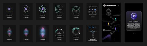 Habit Hero app screens across the twelve-session journey