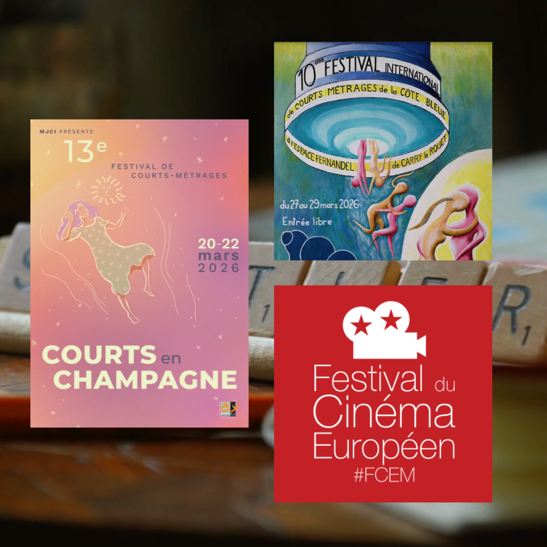 De superbes nouvelles distinctions pour GAME OVER, triplement récompensé en ce début de printemps. Il décroche le prix du jury au festival de Courts Métrages de la côte Bleue, ainsi que le prix du public au festival du cinéma Européen de Meyzieu et au Festival de Courts en Champagne