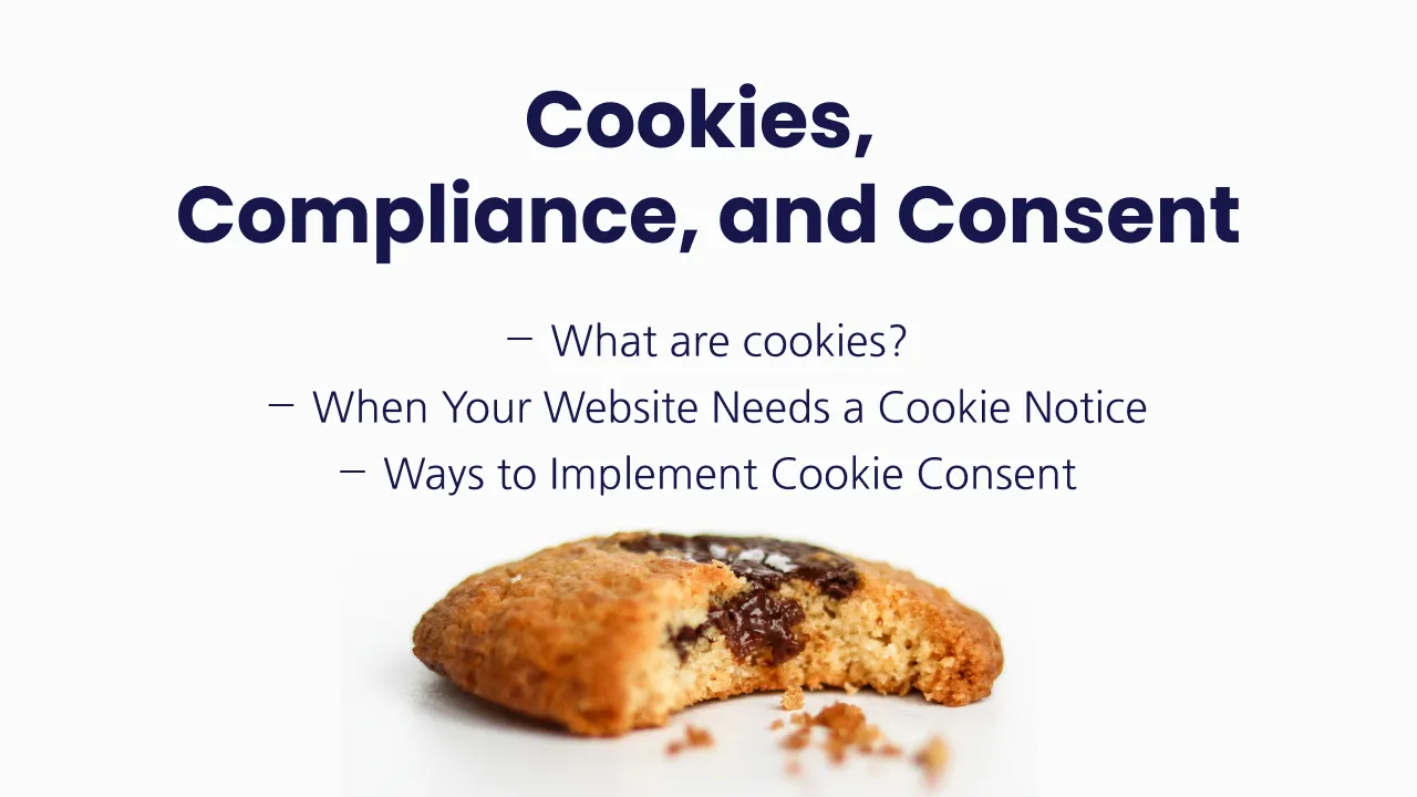 cookie with article heading and outline