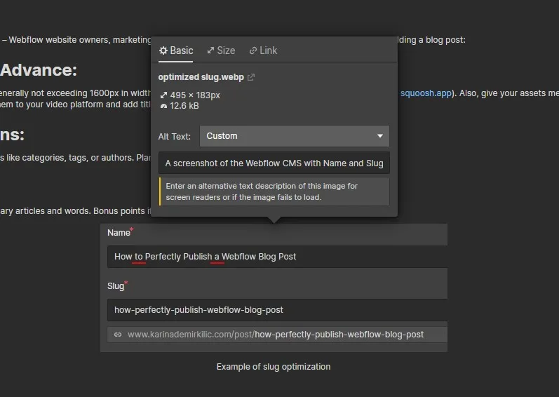 A website with a black background and a yellow arrow pointing to a link.