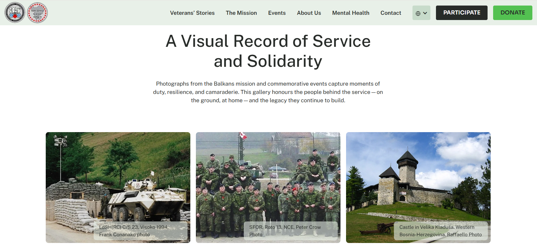 Screenshot from balkans35.ca