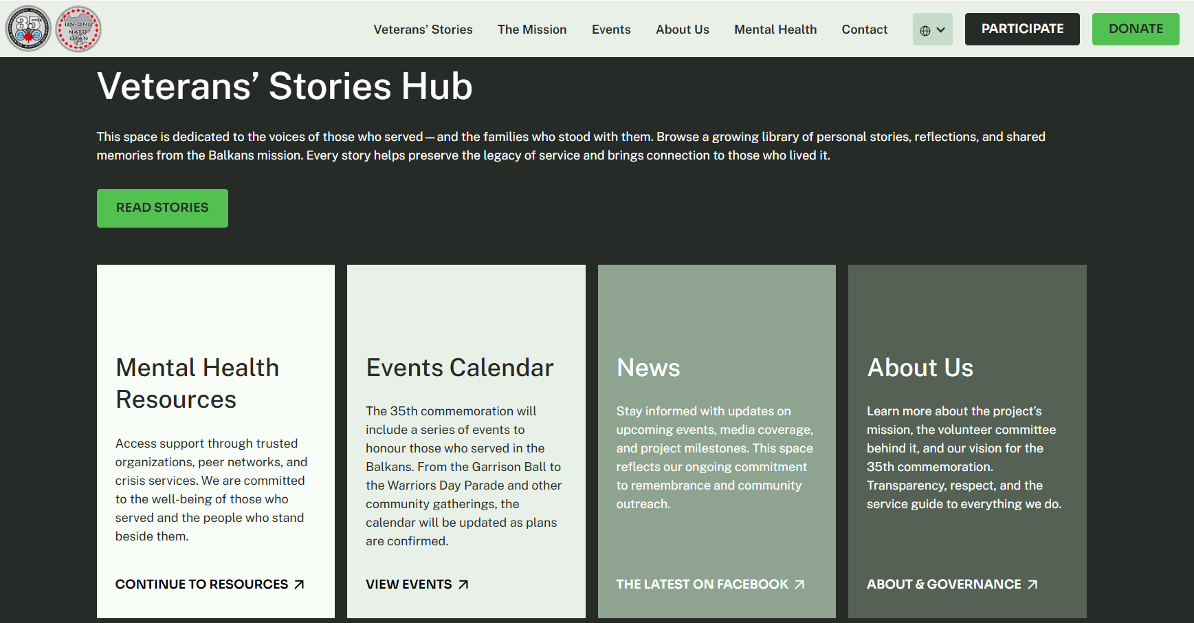 Screenshot from balkans35.ca